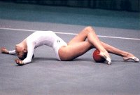 Elegance in a ball routine