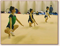 Spanish team warming up at the 1997 World Championships